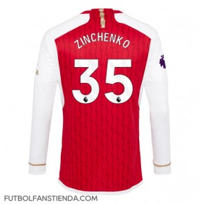 Arsenal Oleksandr Zinchenko #35 Primera Equipación 2023-24 Manga Larga